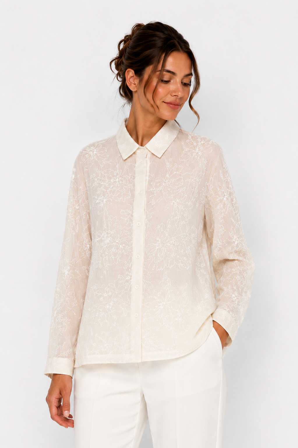 Flora Beige Shirt